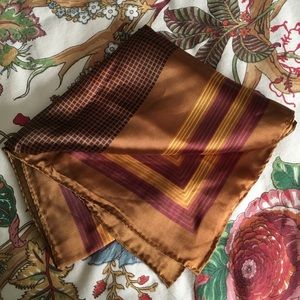 Vintage Silky Square Scarf Made in Japan